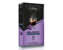 Cellini Melodico Decaffeinato Espresso 10 Capsules Compatible with all Nespresso machines (Italy)