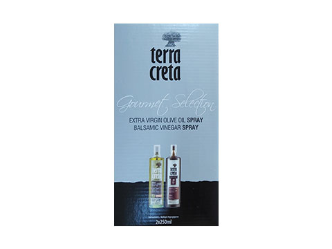 TERRA CRETA EXTRA VIRGIN OLIVE OIL SPRAY 250ML & BALSAMIC VINEGAR SPRAY  250ML - Chtaura