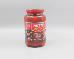 Mutti Tomato Sauce With Olives 400 Gm