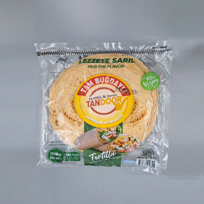 Tandoor Whole Wheat Tortilla 10 X25cm 650g