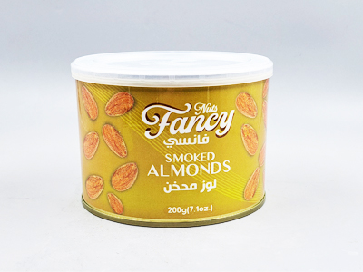 Nuts Fancy Smoked Almonds Can 200gm